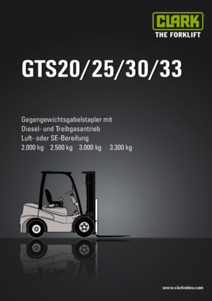 डीजल फोर्कलिफ्ट Clark GTS 33 D