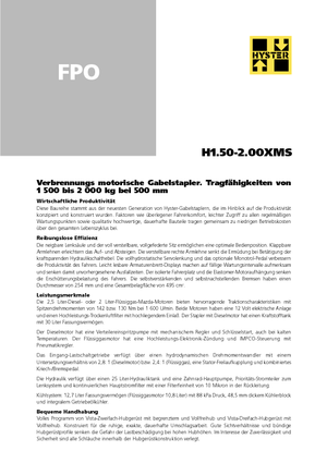 डीजल फोर्कलिफ्ट Hyster H 1.75 XM
