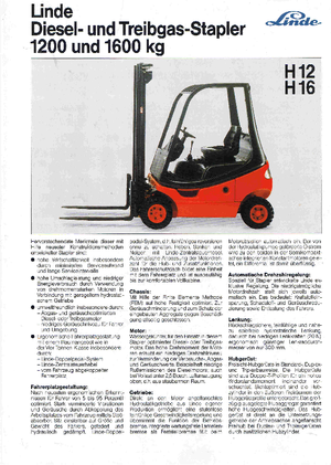 डीजल फोर्कलिफ्ट Linde H 12 D