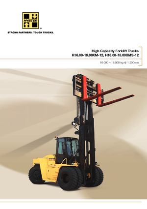 डीजल फोर्कलिफ्ट Hyster H16.00XMS 12