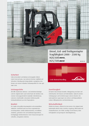 डीजल एक्सप्लोजन प्रूफ फोर्कलिफ्ट Linde H20/600D