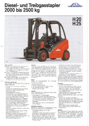 डीजल एक्सप्लोजन प्रूफ फोर्कलिफ्ट Linde H 25 D