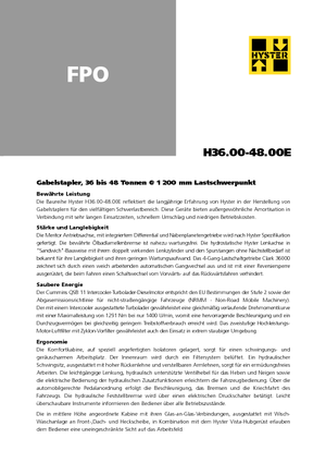 डीजल फोर्कलिफ्ट Hyster H 40.00 E