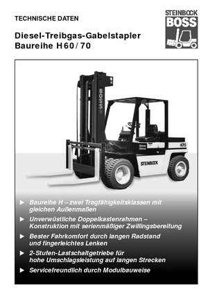 डीजल फोर्कलिफ्ट Steinbock H 70 D