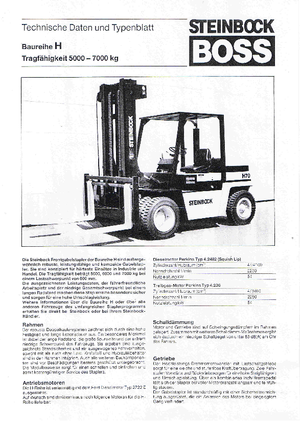 डीजल फोर्कलिफ्ट Steinbock H 70 D