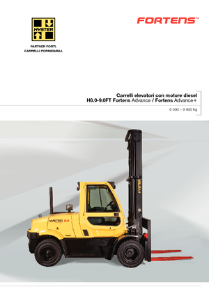 डीजल फोर्कलिफ्ट Hyster H8.0FT 9
