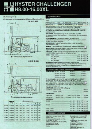 डीजल फोर्कलिफ्ट Hyster H 13.00 XL