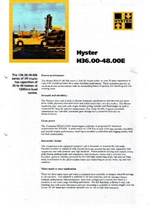 डीजल फोर्कलिफ्ट Hyster H 40.00 E