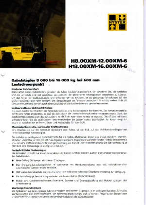 डीजल फोर्कलिफ्ट Hyster H 8.00 XM