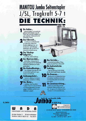 रफ टेरेन फोर्कलिफ्ट Jumbo J/SL 50