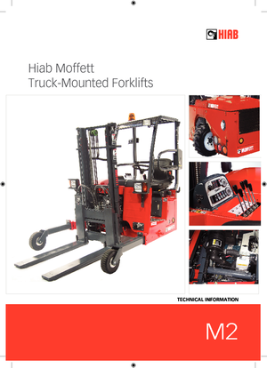 डीजल ट्रक माउंटेड फोर्कलिफ्ट Moffett M 1-15.1