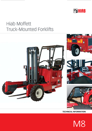 डीजल ट्रक माउंटेड फोर्कलिफ्ट Moffett M 8-35.3