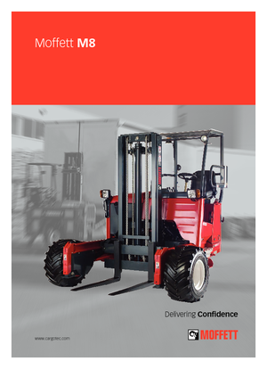 डीजल ट्रक माउंटेड फोर्कलिफ्ट Moffett M 8-35.3