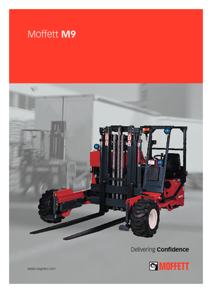 डीजल ट्रक माउंटेड फोर्कलिफ्ट Moffett M 9-24.3