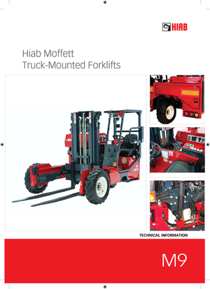डीजल ट्रक माउंटेड फोर्कलिफ्ट Moffett M 9-24.3