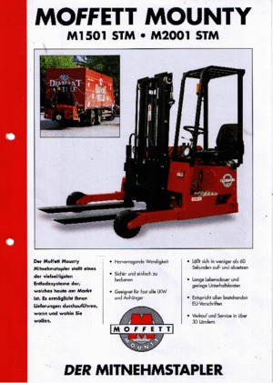 डीजल ट्रक माउंटेड फोर्कलिफ्ट Moffett M 2001 STM