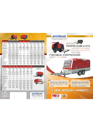 पोर्टेबल एयर कंप्रेसर - डीजल, इलेक्ट्रिक, गैसोलीन Rotair MDVS 105 P 