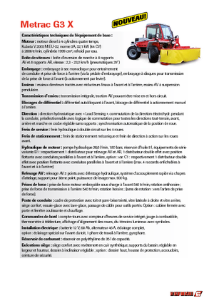 म्यूनिसिपल ट्रैक्टर फ्रंट हिच Reform Werke Metrac G 3 X