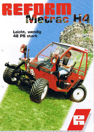 म्यूनिसिपल ट्रैक्टर फ्रंट हिच Reform Werke Metrac H 4