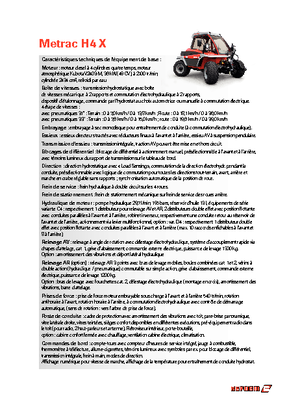 म्यूनिसिपल ट्रैक्टर फ्रंट हिच Reform Werke Metrac H 4 X