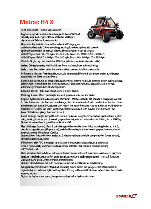 म्यूनिसिपल ट्रैक्टर फ्रंट हिच Reform Werke Metrac H 4 X