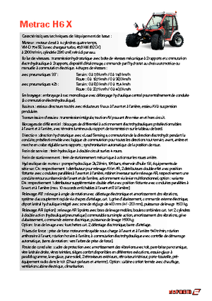 म्यूनिसिपल ट्रैक्टर फ्रंट हिच Reform Werke Metrac H 6 X