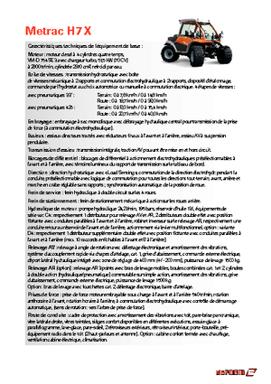 म्यूनिसिपल ट्रैक्टर फ्रंट हिच Reform Werke Metrac H 7 X