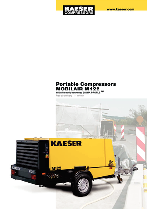 पोर्टेबल एयर कंप्रेसर - डीजल, इलेक्ट्रिक, गैसोलीन Kaeser Mobilair M 122