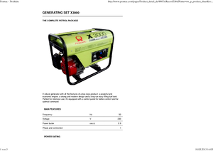 डीजल पावर जनरेटर PRAMAC Lifter X 3000