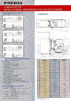 डीजल फोर्कलिफ्ट Patria PFD 25 T-1