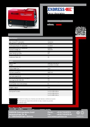 डीजल पावर जनरेटर Endress ESE 1204 DHS-GT ES ISO DI