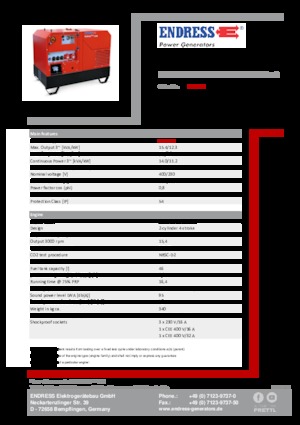 डीजल पावर जनरेटर Endress ESE 1408 DHG ES DI ISO DUPLEX Silent