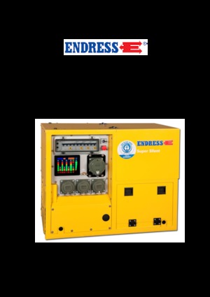 गैसोलीन पावर जनरेटर Endress ESE 608 DHG ES Diesel DIN Super Silent Plus