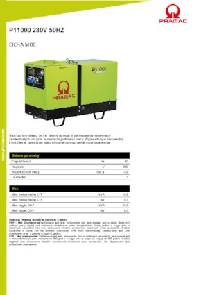 डीजल पावर जनरेटर PRAMAC Lifter P 11000 SYA