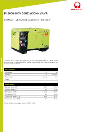 डीजल पावर जनरेटर PRAMAC Lifter P 18000 TYA
