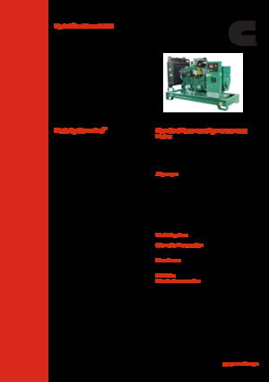 डीजल पावर जनरेटर Cummins C100 D5