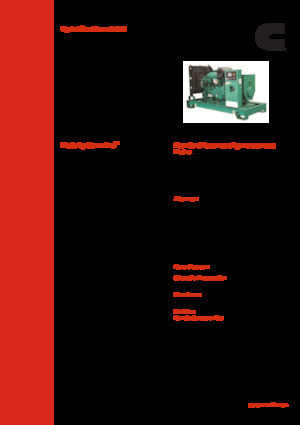 डीजल पावर जनरेटर Cummins C110 D5