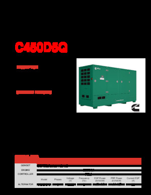 डीजल पावर जनरेटर Cummins C450D5Q