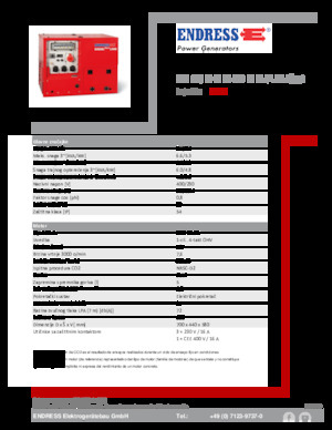 गैसोलीन पावर जनरेटर Endress ESE 608 DHG ES DI ISO Duplex Silent