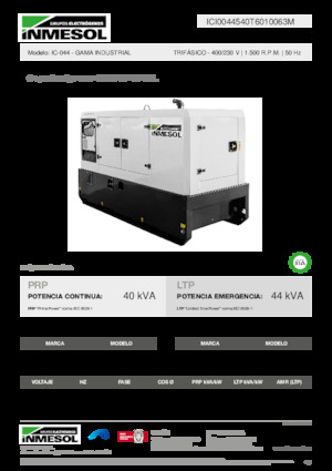 डीजल पावर जनरेटर INMESOL IC-044