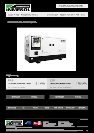 डीजल पावर जनरेटर INMESOL IV-185
