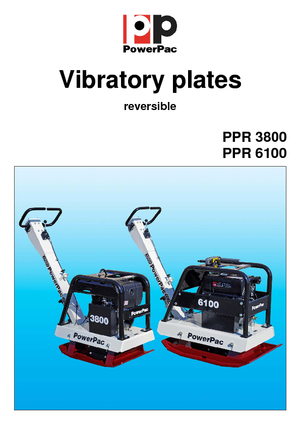 रिवर्सिबल वाइब्रेटरी प्लेट कॉम्पेक्टर PowerPac PPR 3800D/500