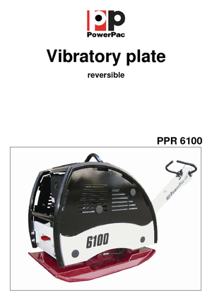 रिवर्सिबल वाइब्रेटरी प्लेट कॉम्पेक्टर PowerPac PPR 6100D/600E
