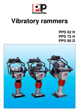 गैसोलीन और डीजल रैमर PowerPac PPS 80 D