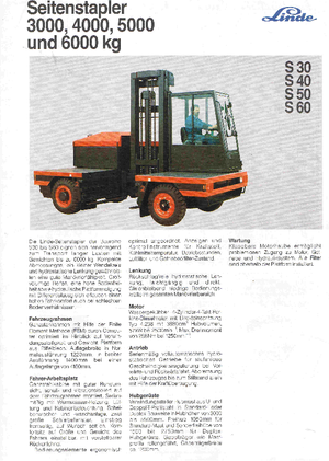 डीजल साइडलोडर Linde S 40
