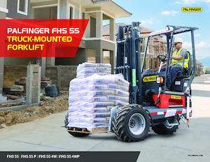डीजल ट्रक माउंटेड फोर्कलिफ्ट Palfinger FHS 55 4WP