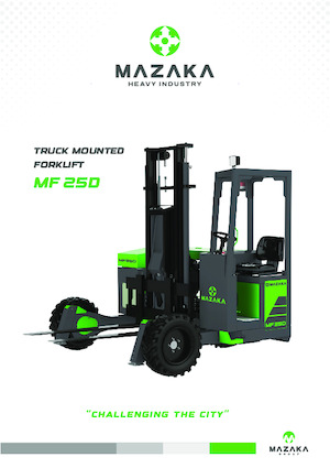 डीजल ट्रक माउंटेड फोर्कलिफ्ट MAZAKA MF 25D 