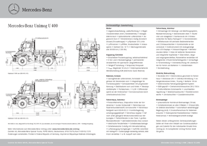 म्यूनिसिपल ट्रैक्टर फ्रंट हिच Unimog U 400