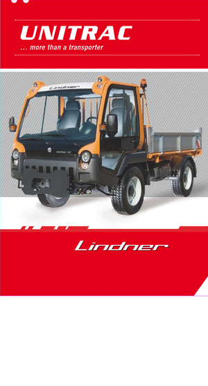 म्यूनिसिपल ट्रैक्टर फ्रंट हिच Lindner Unitrac 92 L
