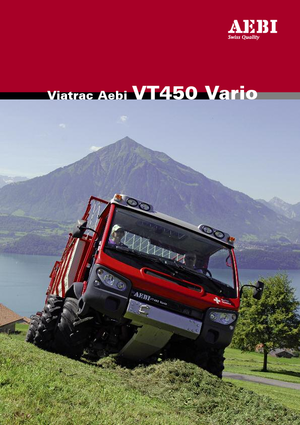 म्यूनिसिपल ट्रैक्टर फ्रंट हिच Aebi VT 450